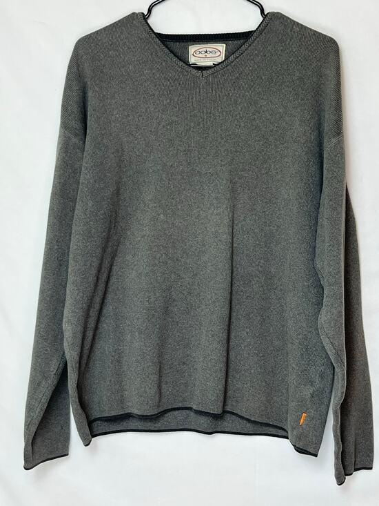 Oobe Other - Oobe Men's Size Medium Gray Long Sleeve V-Neck Preppy Lagen look Sweater